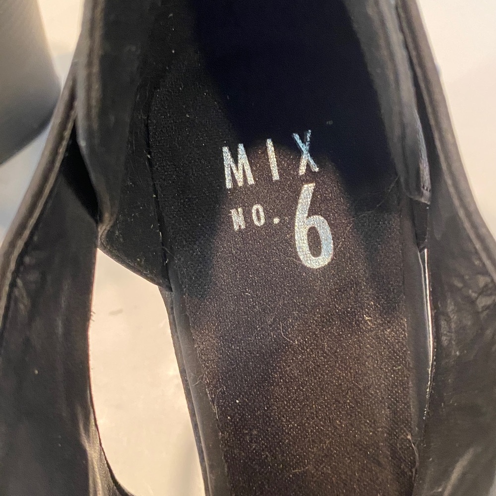 MIX NO. 6 Black Faux Leather Studded Ankle Booties - Picture 4 of 8